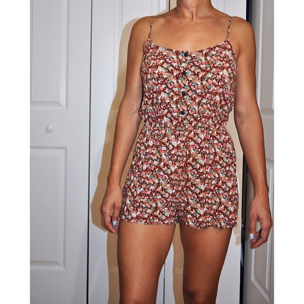 Floral Print Romper